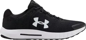 Кроссовки Under Armour Micro G Pursuit BP Black White, черный