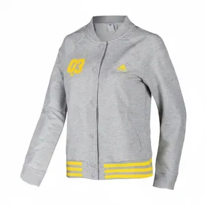 Adidas Куртка Women's Gray с бейсбольным воротником