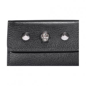 Alexander McQueen Женский бумажник из телячьей кожи черный