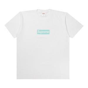 Футболка Supreme x Tiffany & Co. Box Logo Tee 'White', белый