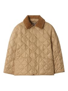 Стеганая куртка Burberry Kids, нейтральный