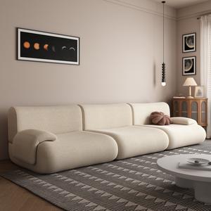 Бескаркасный трехместный диван B-302 Lemmiy, 292x100x72, белый