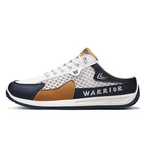 Мужские сандалии с закрытым носком, устойчивые к истиранию и запаху WARRIOR, Beige/Blue/Brown