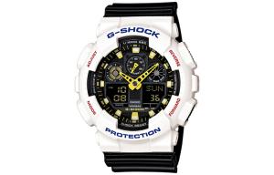 Часы Casio G-Shock Analog-Digital GA-100 Series, арт. GA-100CS-7, белый/черный