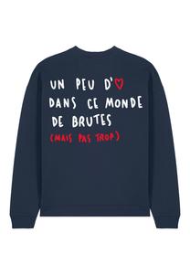 Толстовка BRUTE BACK EMBROIDERY UNISEX OVERSIZE Mira Paris, темно-синий