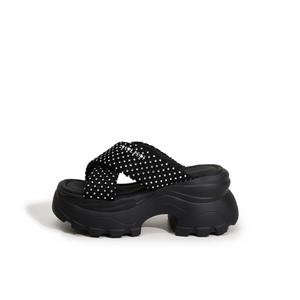 Сандалии-слайдеры женские, противоскользящие, износостойкие, с амортизацией Milan love song, Black