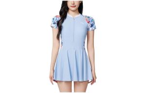 Анта Цельный купальник женский светло-мятный/кораллово-голубой/чисто-белый, светло-кораллово-голубой/кораллово-голубой/чисто-белый