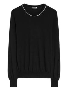 Jil Sander свитер с круглым вырезом, черный