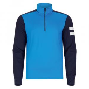 Куртка-полупильник One More Micro Fleece с молнией до середины груди (мужская) - цвет "Попугайный синий"., Parrot Blue