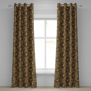 Шторы на люверсах ABAKUHAUS Casino, рисунок в стиле каракулей с изображением бинго и карт, королевы, короля, бубна, Вегаса, декоративные двухпанельные шторы, 280 см x 175 см, разноцветные Abakuhaus