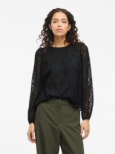 Vila Блузка «Вимика» черного цвета