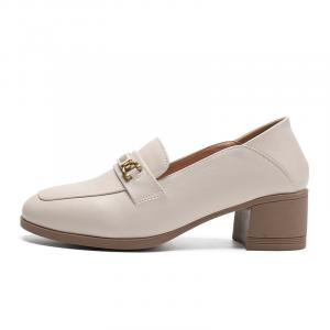 ZHR Лоферы женские бежевые, черные