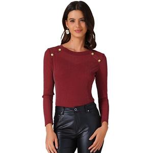 Женский топ с блестками и прозрачной сеткой для вечеринок Inspire Chic, Burgundy