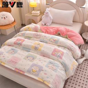 Yalu Детское одеяло 150х200 см, молочный вельвет, наполнитель 1,5 кг, общий вес 2,75 кг, цвет Adorable Pet