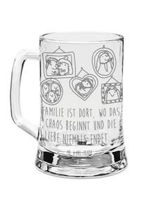 Пивная кружка с надписью "Семья ежиков" на прозрачном фоне Mr. & Mrs. Panda