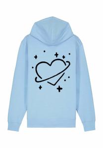 Толстовка на молнии SATURN BACK EMBROIDERY Mira Paris, синий