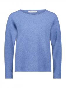 Вязаный свитер с круглым вырезом в цвете средний синий меланж BETTY & CO