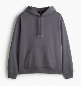 Худи H&M Loose Fit, темно-серый