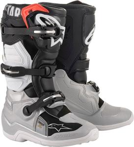 Детские мотокроссовые ботинки Alpinestars tech 7s, Black/Silver