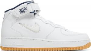 Кроссовки Nike Air Force 1 Mid Jewel QS 'NYC - Yankees', белый