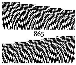 Водные наклейки для ногтей - №865, Raisin