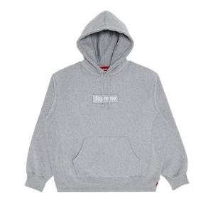 Толстовка Supreme Box Logo Hooded Sweatshirt Heather Grey, серый