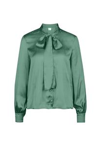 Атласная блузка с бантом Madeleine, зеленый