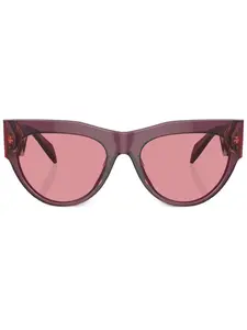Солнцезащитные очки в круглой оправе с логотипом Versace Eyewear, фиолетовый