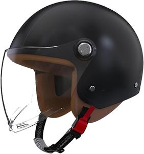 Шлем Koliyn Vespa с козырьком, черный