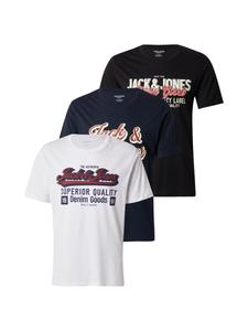 Футболка JACK & JONES JACK & JONES , Night blue/Black/White