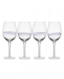 Набор из 4 бокалов для красного вина Organic Band объемом 20 унций Fitz and Floyd, белый