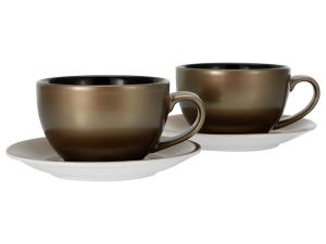 Набор чашек Creatable, черный/золотой