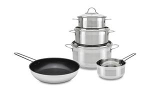 Набор посуды из 5 предметов Homeware Profession., черный/нержавеющая сталь