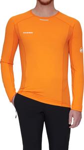 Футболка с длинным рукавом Energy, азиатский крой, мужская / Aenergy FL Longsleeve AF, мандариновый-темно-мандариновый, размер XS Mammut