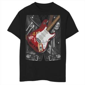 Костюм гитариста-рокера Fifth Sun для мальчиков 8–20 лет, футболка с графическим рисунком Fifth Sun