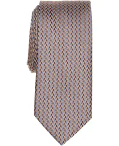 Мужской галстук Raser Mini с аккуратным классическим узором Perry Ellis Portfolio, загар/бежевый