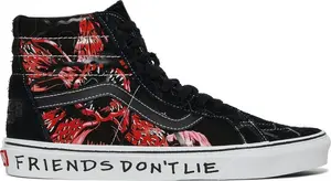 Кеды Vans Stranger Things x Sk8-Hi Reissue Upside Down, черный