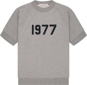 Футболка Fear of God Essentials Short-Sleeve Sweatshirt 'Dark Oatmeal', серый