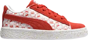 Кроссовки Puma Hello Kitty x Suede Classic Infant Bright Red, красный