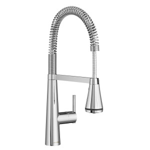 Полупрофессиональный выдвижной кухонный смеситель American Standard Edgewater, polished chrome