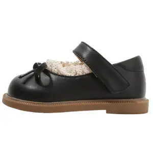 Противоскользящая и износостойкая дышащая обувь для малышей MAIBUXIONG, черный