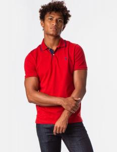 Футболка поло U.S. Polo Assn. Slim Fit Stretch Solid Pique, красный