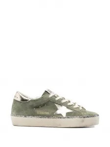 Кроссовки Hi Star из замши Golden Goose, зеленый