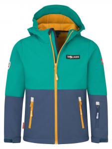 Куртка Softshell Skjorta бирюзового цвета. Trollkids