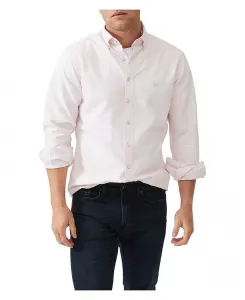 Мужская спортивная рубашка Gunn Oxford с длинным рукавом Rodd & Gunn, розовый