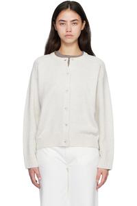 Loulou De Saison Серый шерстяной кашемировый кардиган Aidar LDS