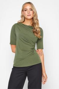 Драпированный топ с длинными рукавами Long Tall Sally, зеленый