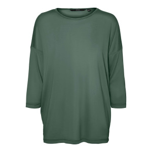 Футболка Vero Moda Carla 3/4 Sleeve Round Neck, зеленый