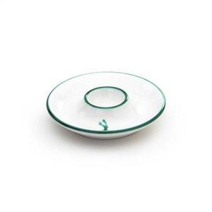 Чашка для яиц Green Deer, гладкая, d: 12 см Gmundner Keramik, белый/зеленый