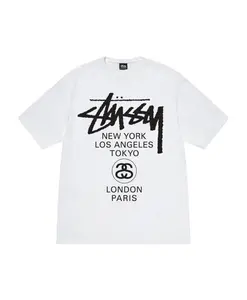 Простая футболка Stã¼Ssy, белый